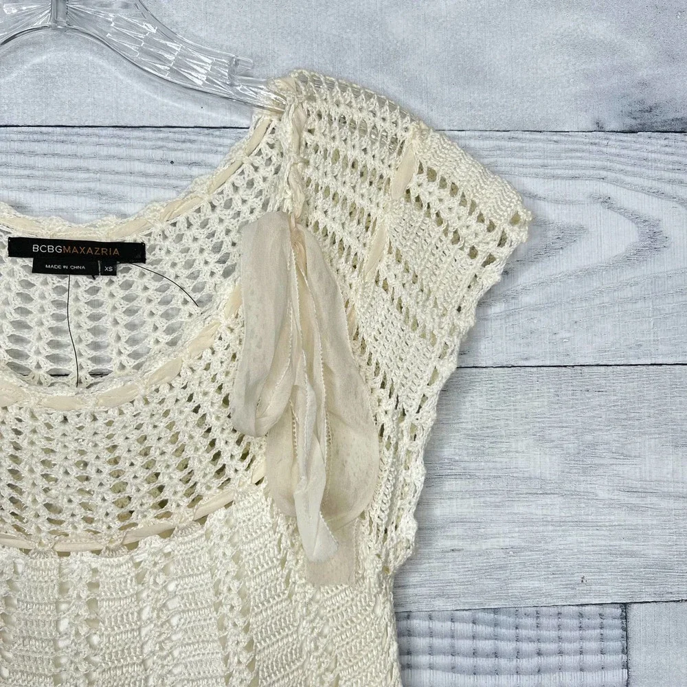 BCBGMaxAzria Crochet Knit Dress - Picture 5 of 6